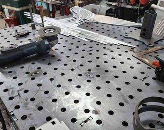 3'x5' Fixture Table, 5/8 holes .250 A36 steel KIT *** DEPOSIT ***