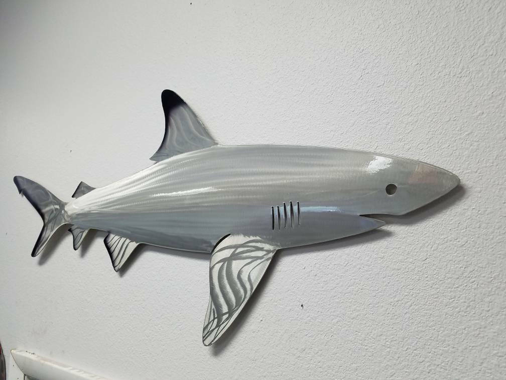 Handmade Flamed Steel Tuna Fish Wall Art – Metal Sculpture For Yard Or Home Decor