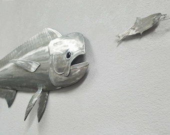 Mahi Mahi Wall Art, Metal Fish Wall Art, Metal Wall Art, Fish Wall Decor, Beach Decor, Beach Themed Wall Decor, Outdoor Beach Decor