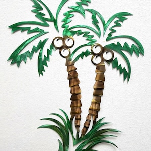 Palm Tree, 16ga Aluminum, Metal Wall Art, Palm Tree Decor, Beach Decor, Ocean Decor, Florida Art, Coastal Art, Palmetto Tree Art, No Rust