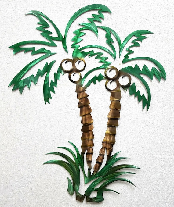 Palm Tree 16ga Aluminum Metal Wall Art Decor - Metal Palm Tree Wall Art Palm Tree 16ga Aluminum Metal Wall Art Decor - Metal Palm Tree Wall Art