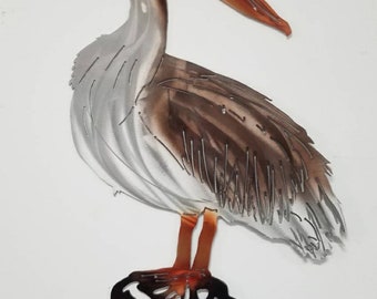 46" x 19" Pelican Wall Art