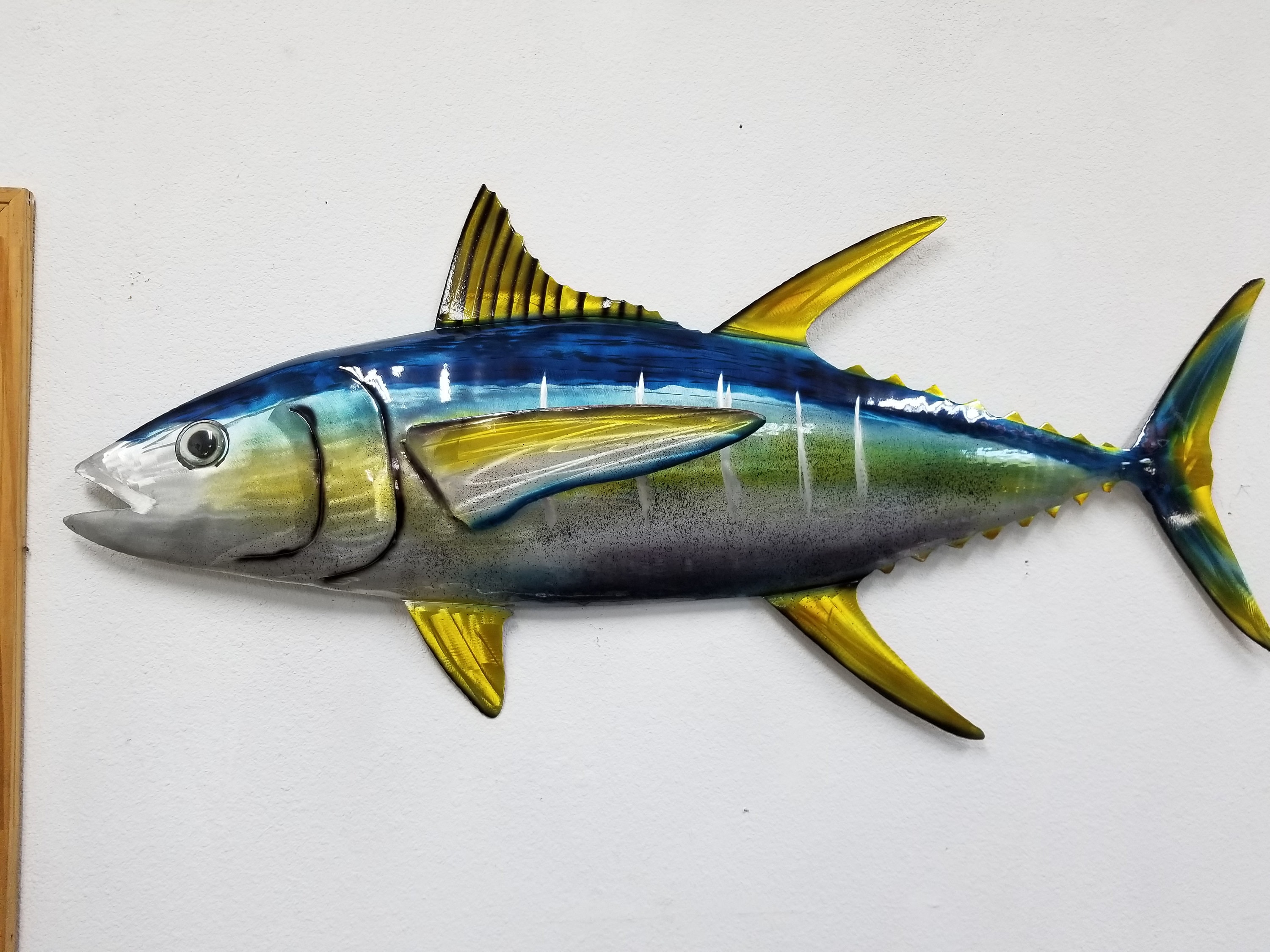 Yellowfin Tuna Metal Wall Art Aluminum Tuna Art Tuna Ocean Etsy