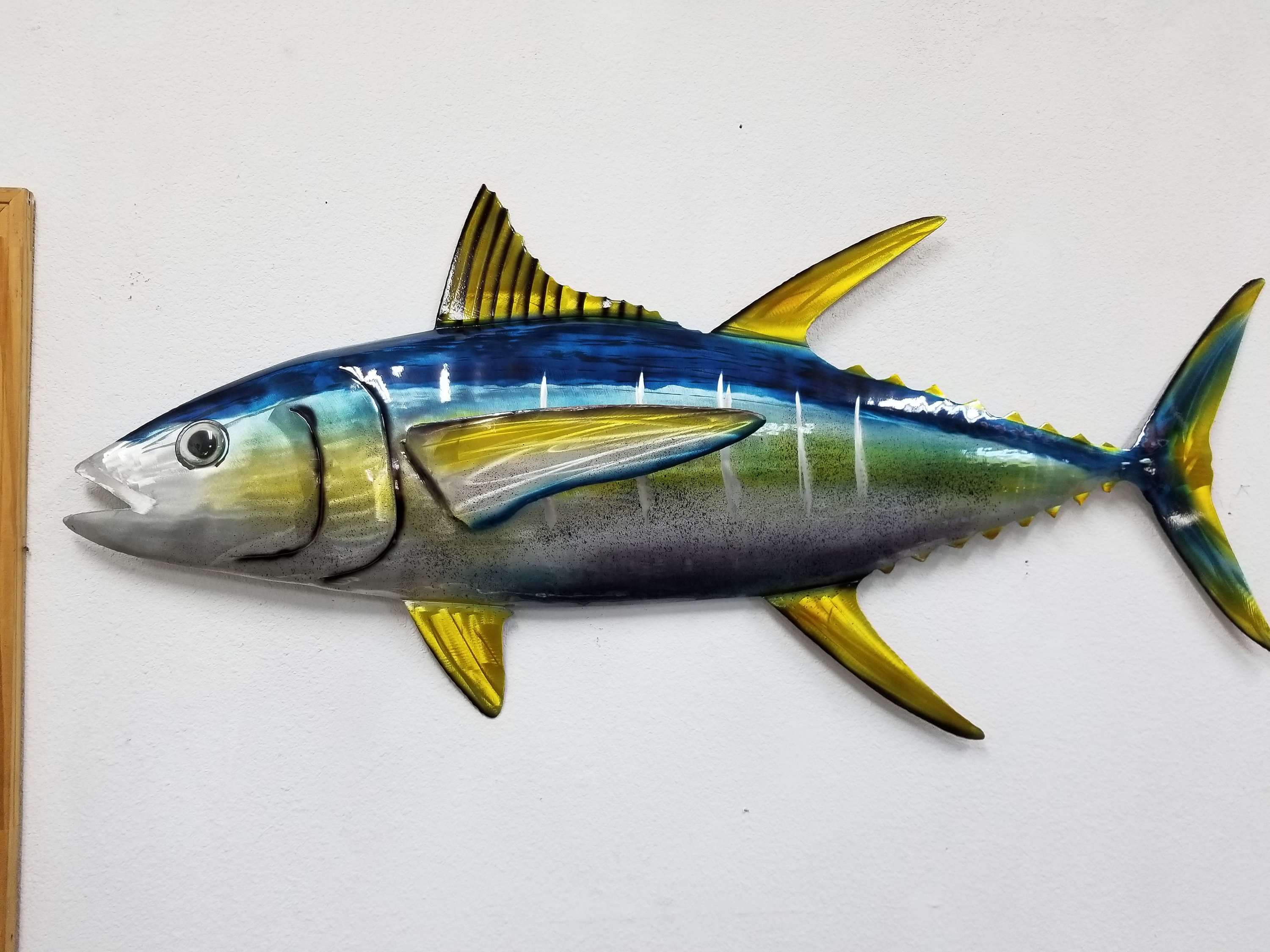 Yellowfin Tuna Metal Wall Art, Aluminum Tuna Art, Tuna Ocean Decor ...