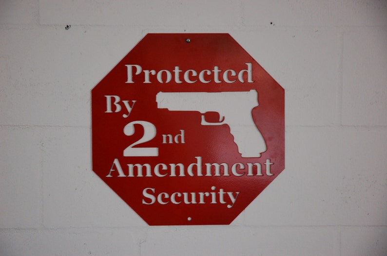 Protected by Second Amendment Security 2nd Amendment Sign | Etsy