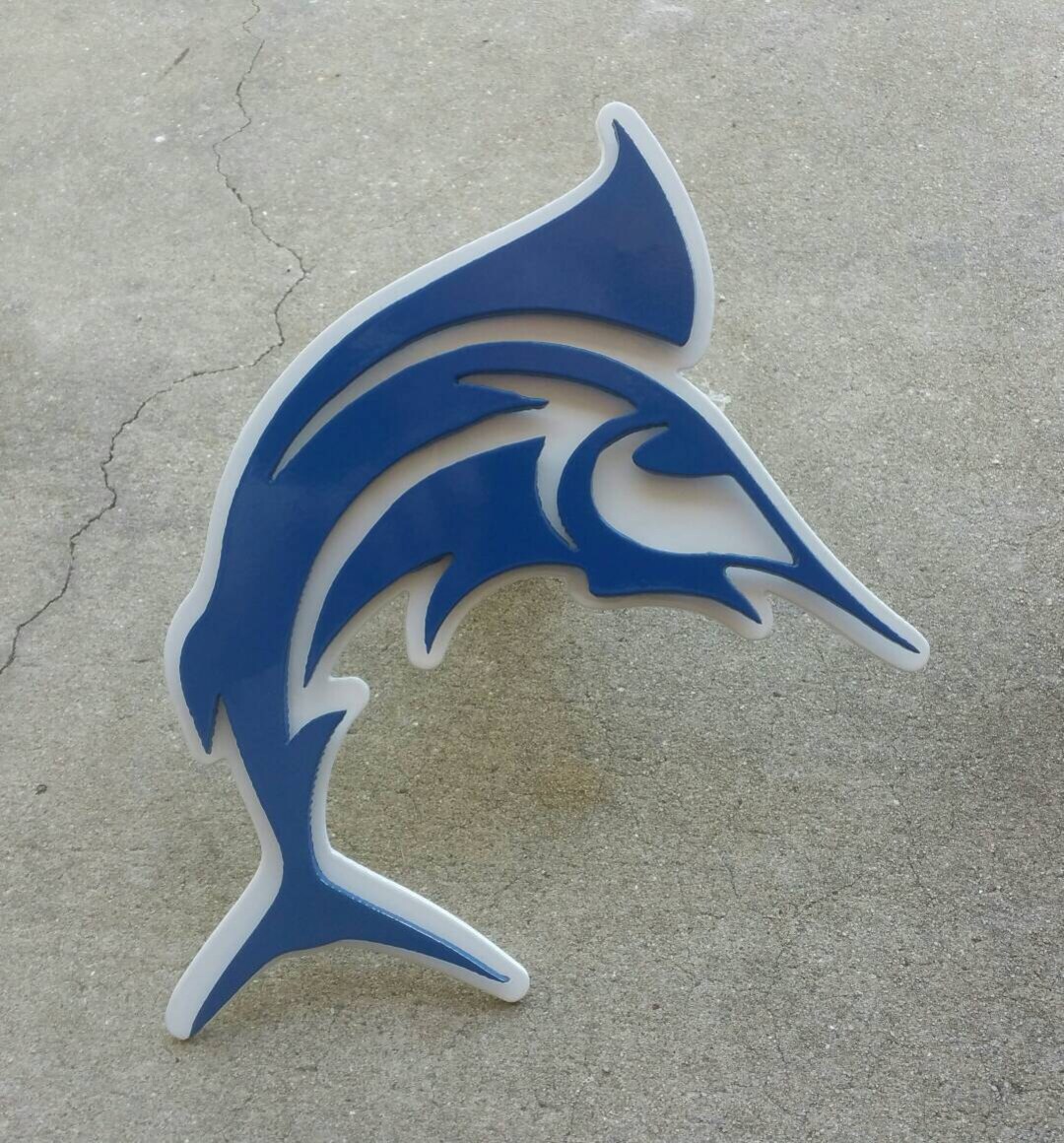 Blue Marlin Trailer Hitch Cover Etsy