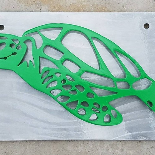 Sea Turtle License Plate Ocean License Plate Front License Etsy