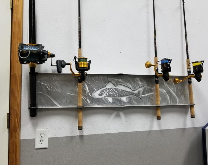 Mahi Fishing Rod Rack Made from Aluminum - Holds 5 Rods