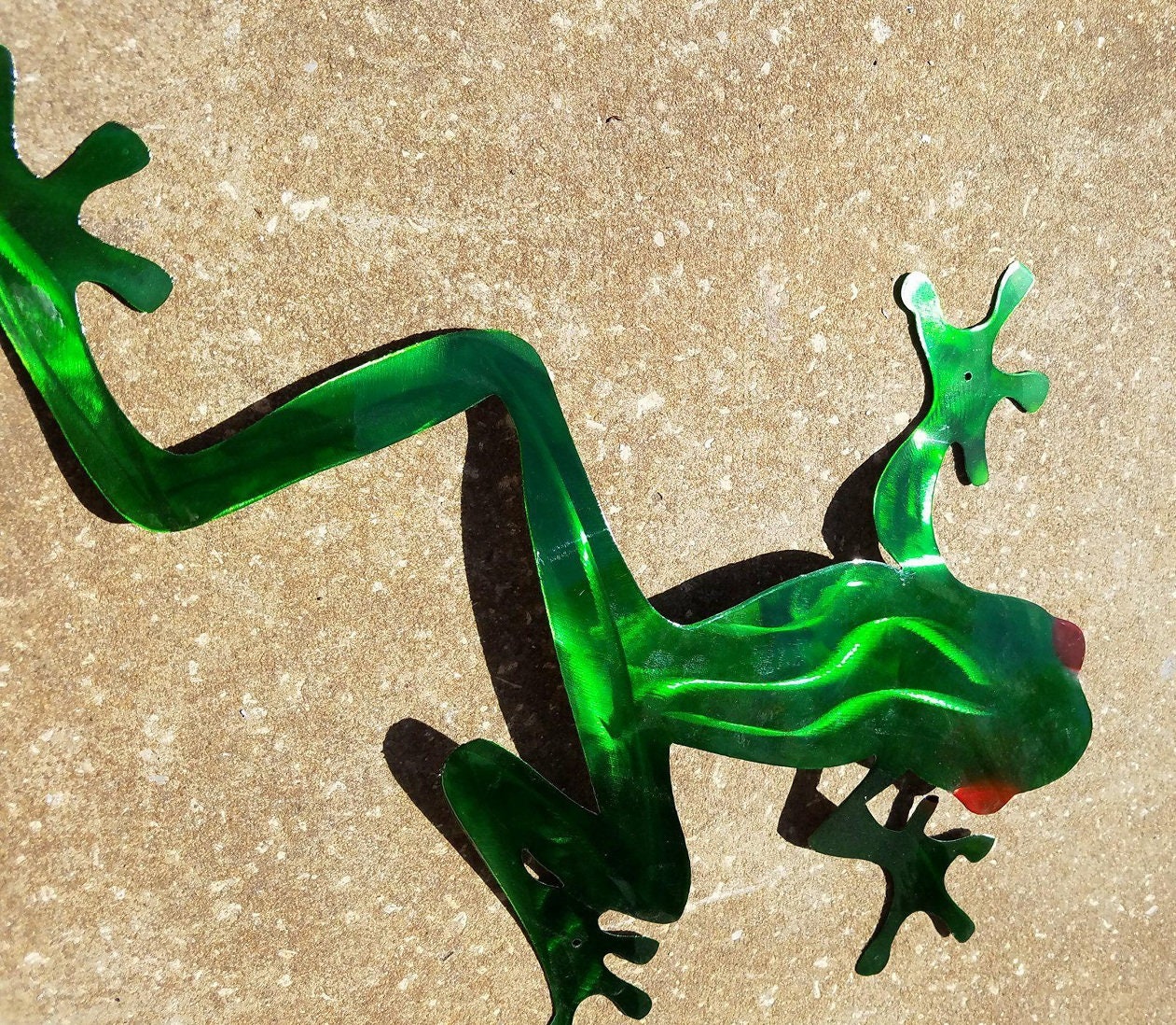 Tree Frog Wall Art, Tree Frog Metal Art, Stainless Steel Wall Decor