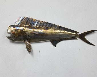 Mahi Mahi Wall Art, Metal Fish Wall Art, Metal Wall Art, Fish Wall Decor, Beach Decor, Beach Themed Wall Decor, Outdoor Beach Decor