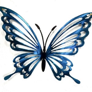 Metalen vlindermuurkunst, vlinderdecor, vlindertuin, vlinderdecor, aluminium vlinder, buitendecor, vlinders voor meisjeskamer