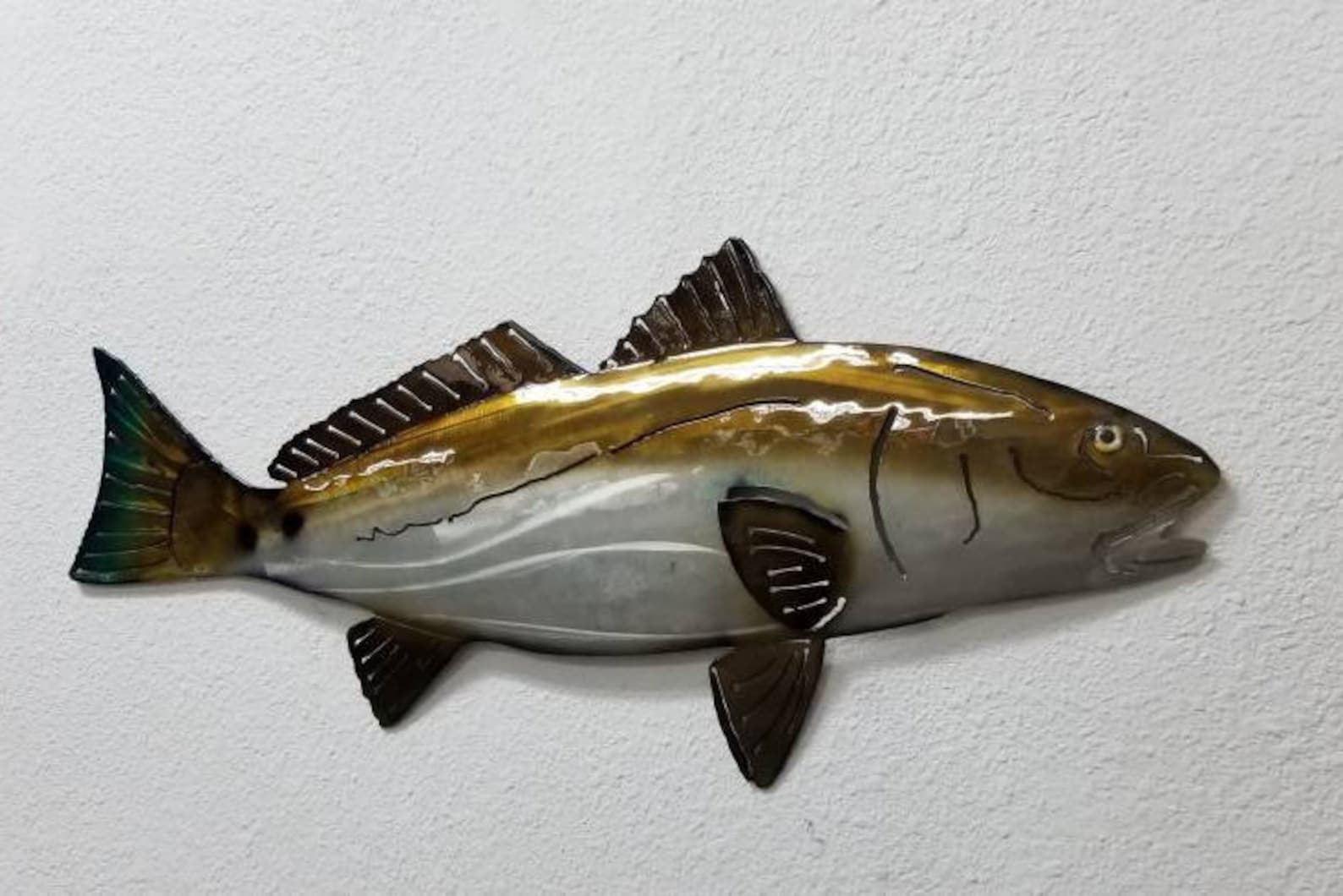 Aluminum Red Drum Wall Art Fishing Enthusiast Father's Etsy