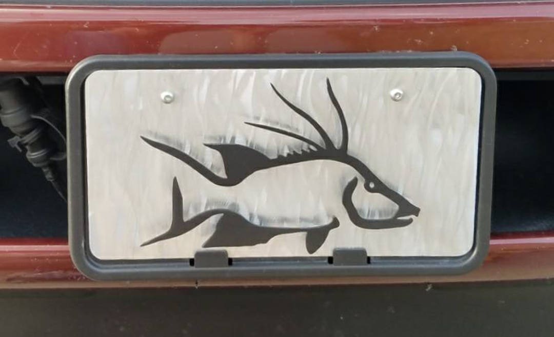 Hogfish Front License Plate, License Plate Fishing, Front Fish License