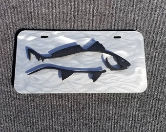 Redfish or Red Drum Front License Plate for Fisherman or Gift for Dad, Husband, Brother