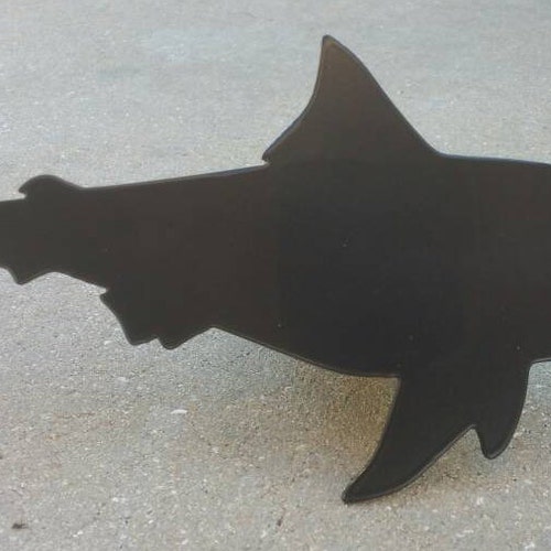 Daddy Shark Trailer Hitch Cover Bull Shark Hitch Plug for Etsy
