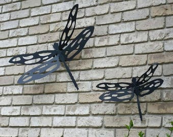 Metal Dragonfly Wall Art, Rustic Dragonfly, Nature Art, Nature Lover, Housewarming Gift, Garden Decor