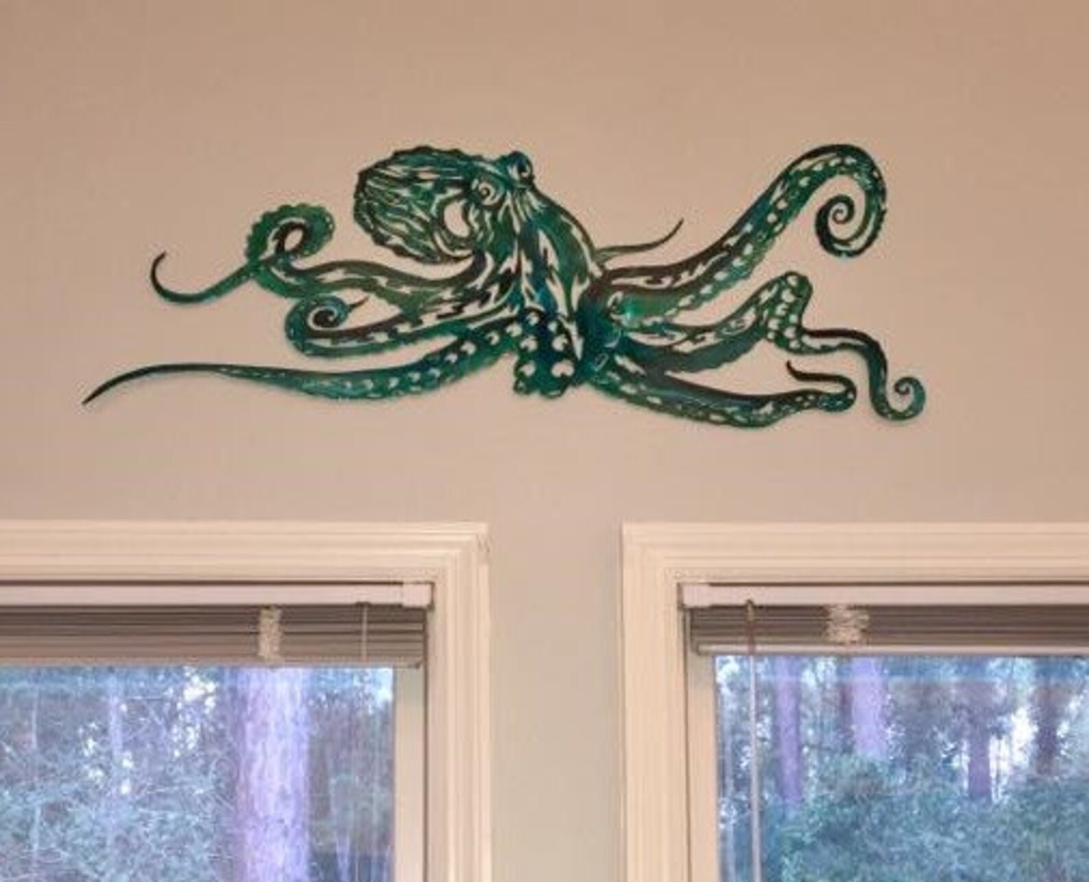 Aluminum Octopus Metal Sea Life Wall Art Non Rust and Non Fade Etsy