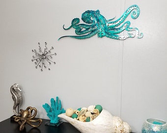 Custom 60"x22" Octopus Metal Wall Art