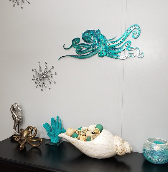 Octopus Metal Wall Art