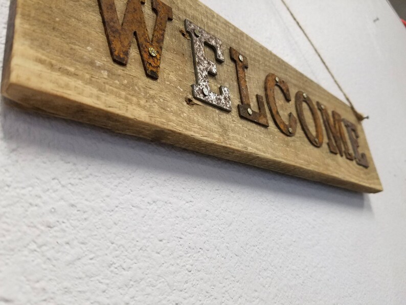 Rustic Welcome Sign, Rustic Welcome Sign Porch, Vintage Welcome Sign ...