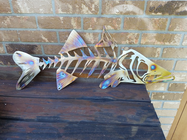 Snook Metal Wall Art Snook Skeleton Art Metal Fish Wall Art Etsy Denmark
