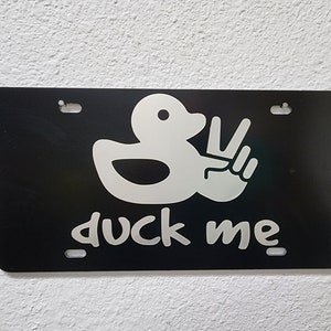 Placa dianteira Duck Me Off Road para entusiastas de off-road, pai, marido, irmão, irmã, filha, mãe