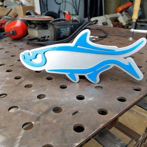 Housse d&#39;attelage de remorque Tarpon, Accessoires de camion, Accessoires de voiture, Poisson en acier