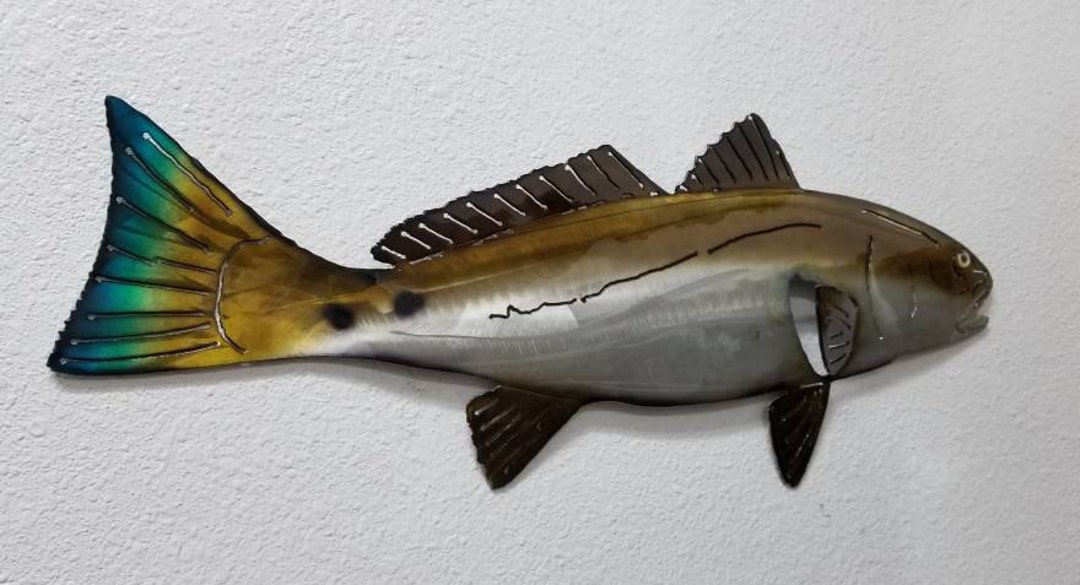 Aluminum Red Drum Wall Art, Fishing Enthusiast, Father's Day Gift