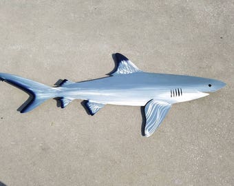 Black Tip Shark Art, Metal Wall Art, Metal Fish Art, Metal Ocean Art, Fishing Gift, Tropical Decor, Tropical Fish Art, Handmade Fish Art