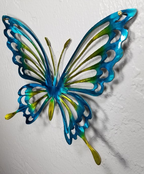 Art mural papillon en métal, décor papillon, jardin de papillons, décor  papillon, papillon en aluminium, décor extérieur, papillons pour chambre de  filles -  Canada