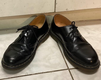 Zapatos Oxford Dr. Martens 1461 de piel negra lisa, talla UK 11 US 12 para hombre.