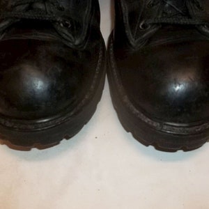 Matterhorn Corcoran 1949 military field boots Thinsulated black leather Vibram soles made in USA size 9.5 M gently worn free US shipping image 3