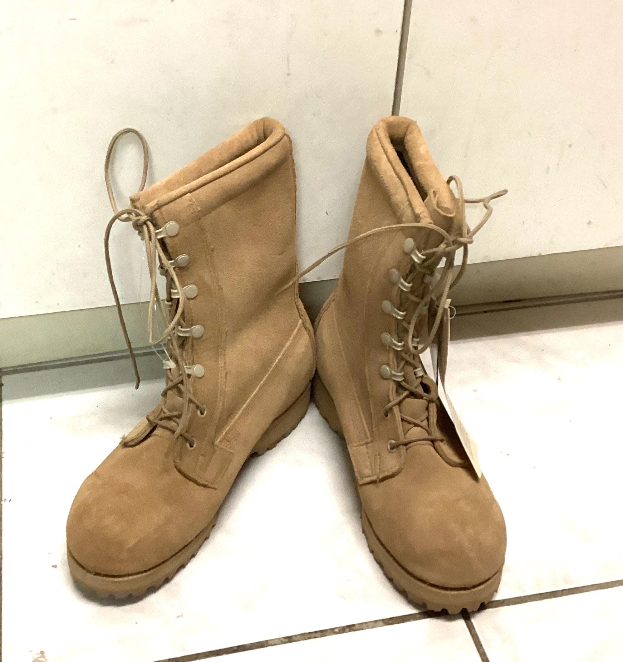 Belleville ICWT Boot Mens 10 Tan Suede Military Combat Waterproof Vibram USA Belleville Desert Boots for Men for Sale | Shop New & Used  main image 4