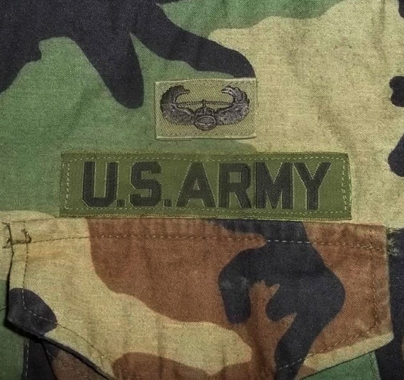 US Army M65 field jacket psyops airborne woodland cam… - Gem