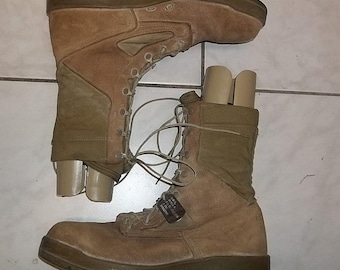 ベルビル 600ST コンバットブーツ：セージスエードスチールトゥ