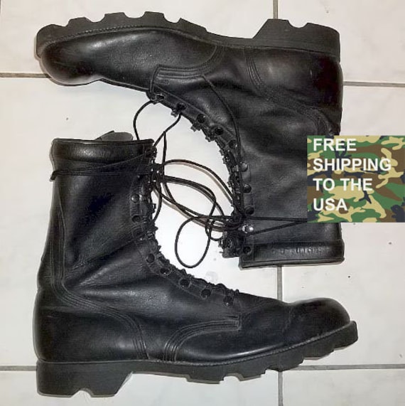 Vintage Belleville USGI boots US Army combat leat… - image 1