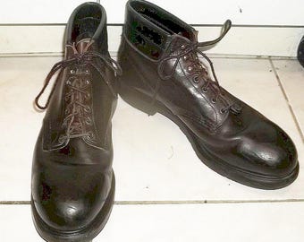 Red Wing work boots Supersole Steel Toes: Brown Leather Ankle Boots, men’s 14B