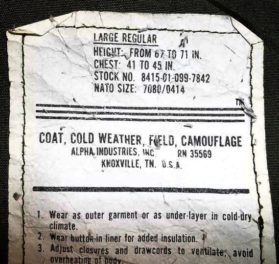 M65 field jacket woodland camo by Alpha Industries ci… Gem