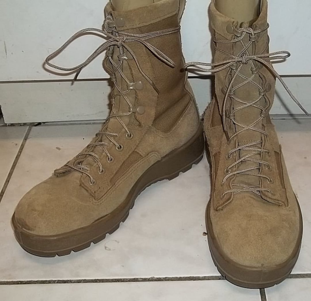 Altama Combat Military Boots Mens Sz 13.5 R Brown Suede Tan Vibram Altama combat boots tan - Gem main image 2