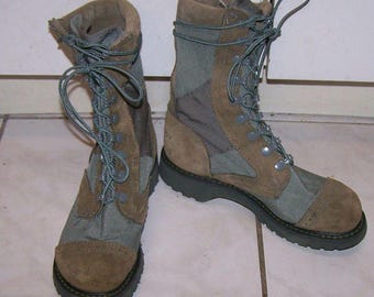 Corcoran Marauder Combat Boots: Sage Suede & Cordura, Women's Size 6M