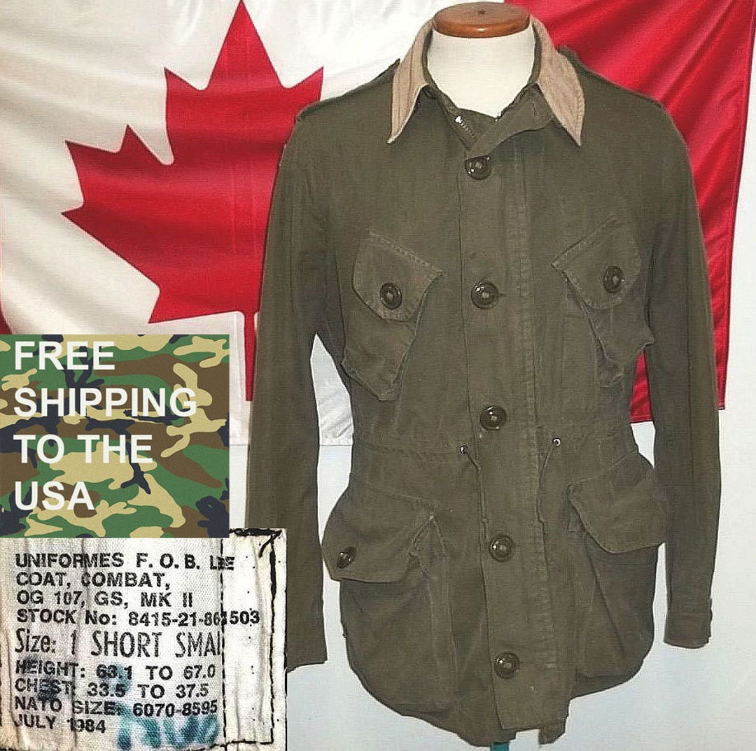 Canadian Army Field Jacket MK2 OG-107 Olive Color by