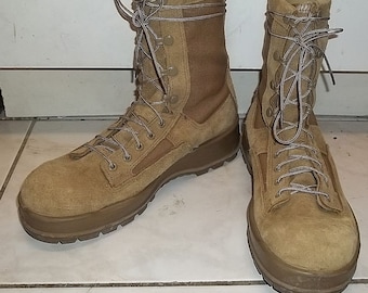 ベルビル 600ST コンバットブーツ：セージスエードスチールトゥ