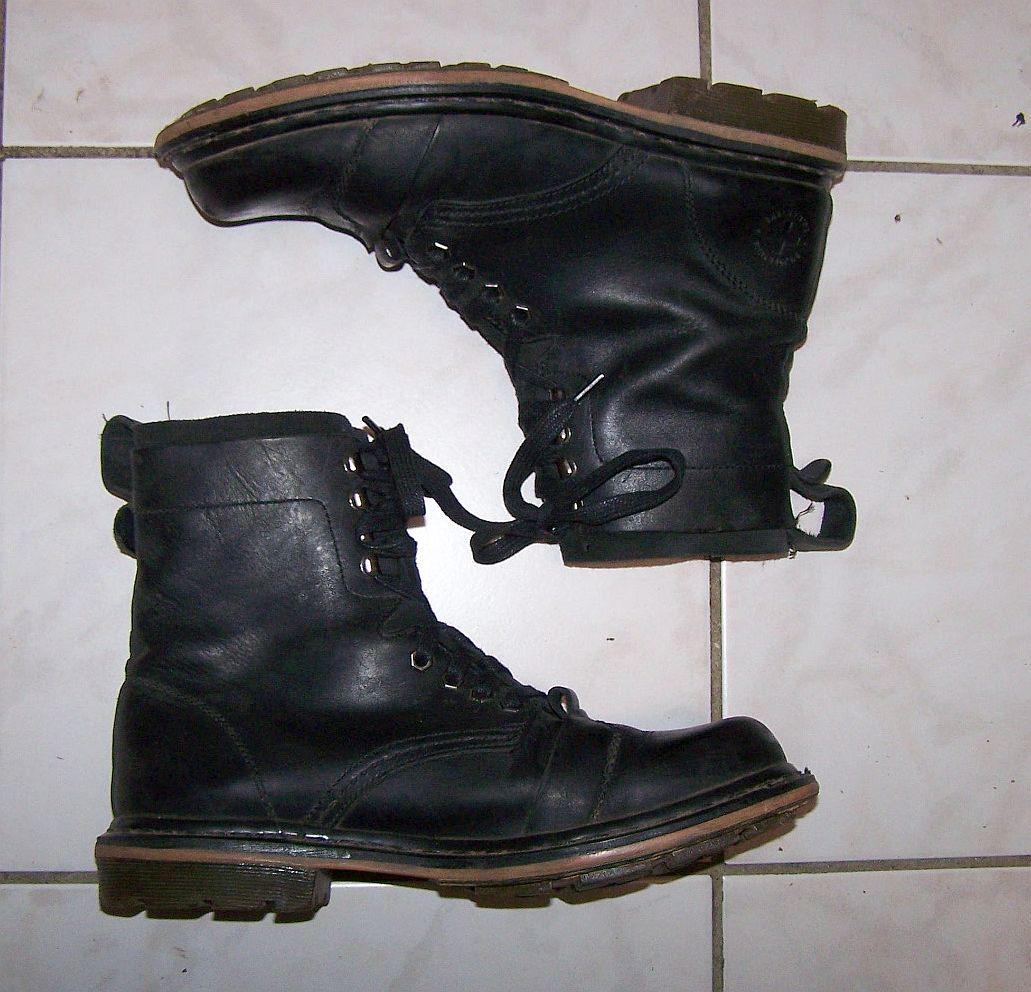 Dr Martens Pier Boots Combat 1460 Hiking Black Leather UK 9  display picture 1