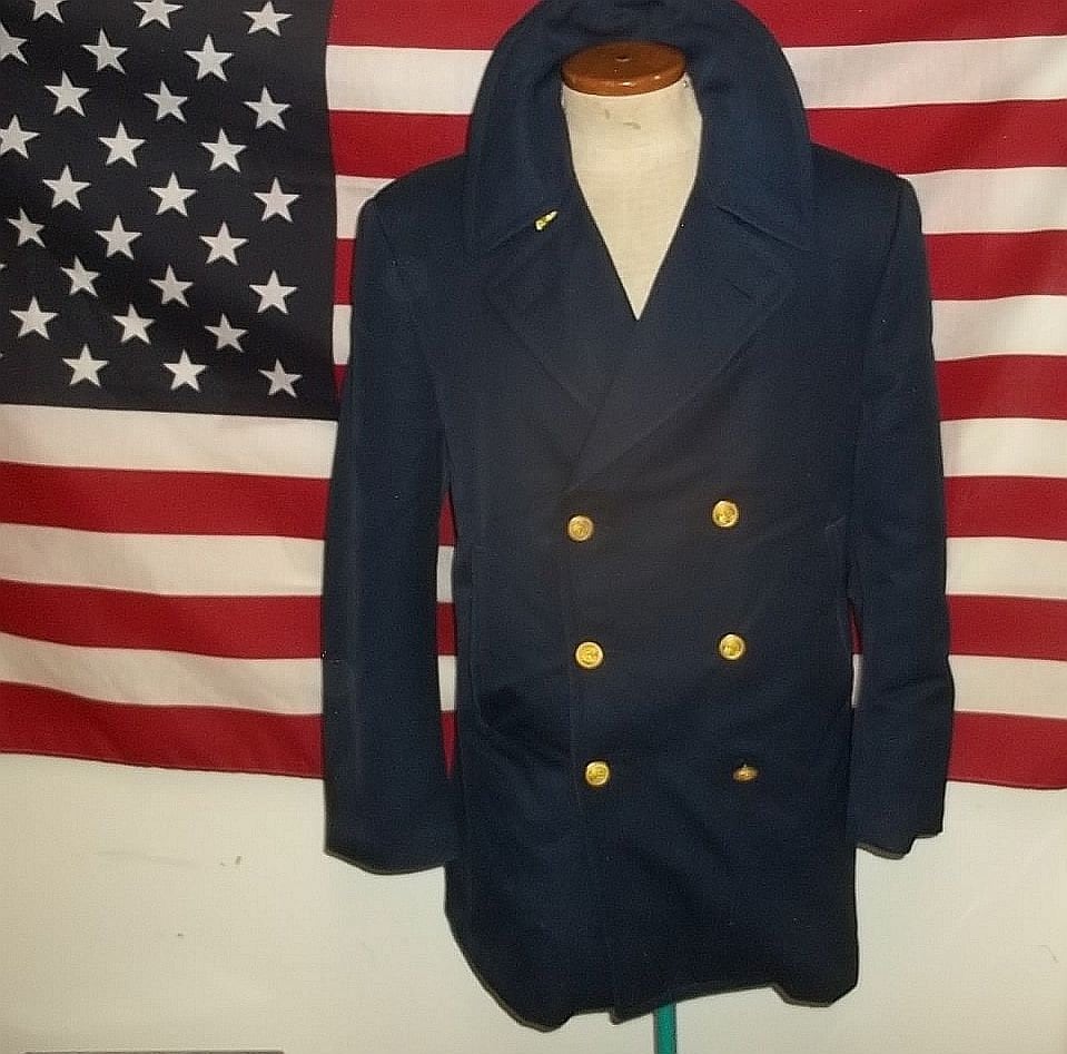 Coast guard reefer coat best sale