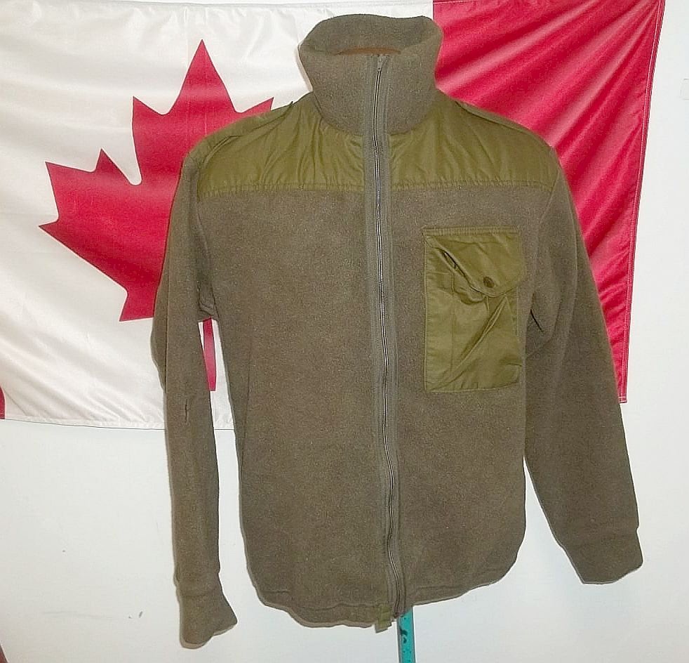 Vintage Canadian Army combat sweatshirt fleece zip front olive | Etsy