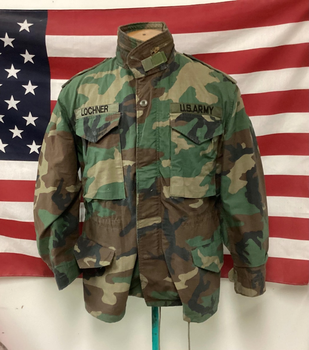 M65 Field Jacket Woodland Camo: US Army 123rd ARCOM so Sew Styles Small ...