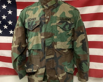 M65 Field Jacket Woodland Camo: US Army 123rd ARCOM So Sew Styles Small Short