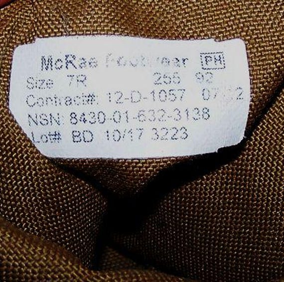 McRae US Army Desert Combat Boots: Suede Cordura,… - image 7
