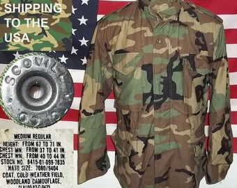 アメリカ軍第１０１空挺師団 ウッドランドM65フィールドジャケット1980年代製 M65 field jacket US Army 101st Airborne Ranger post Vietnam