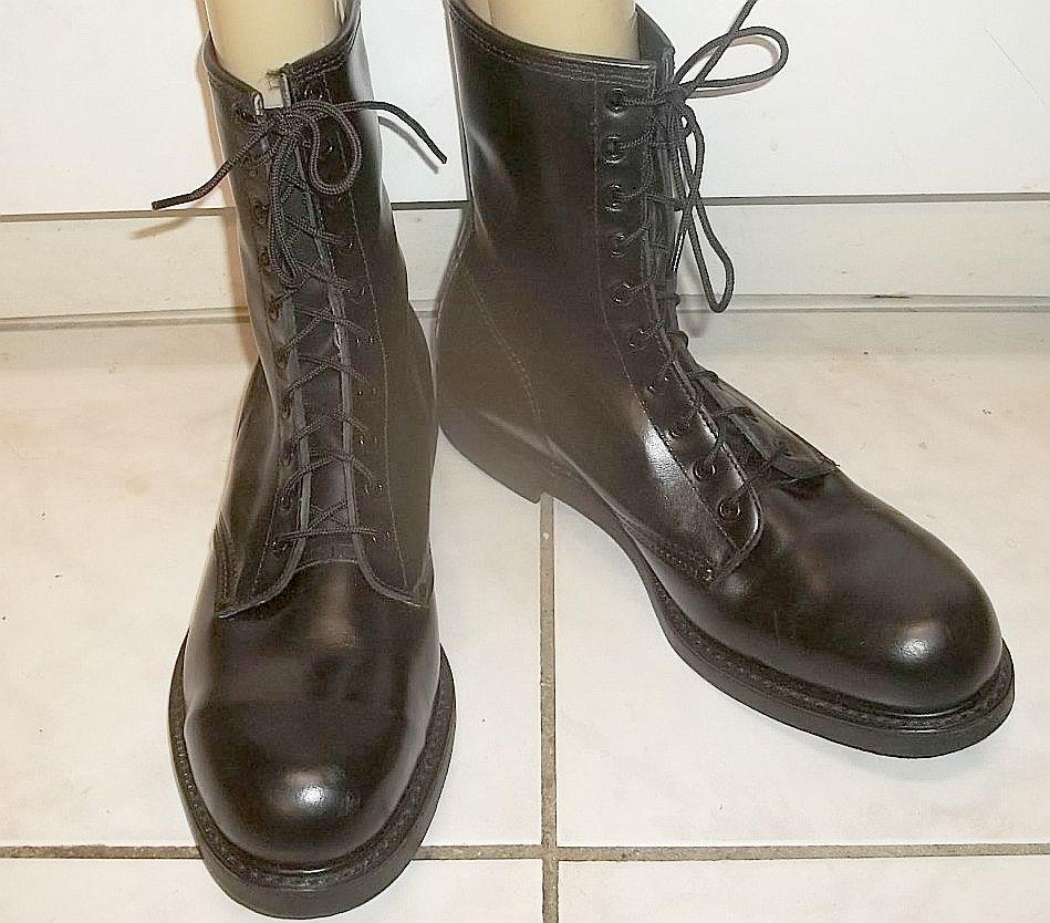 Work boots Lehigh safety with steel toes black leather US mens size 10 E new never worn free shipping to USA